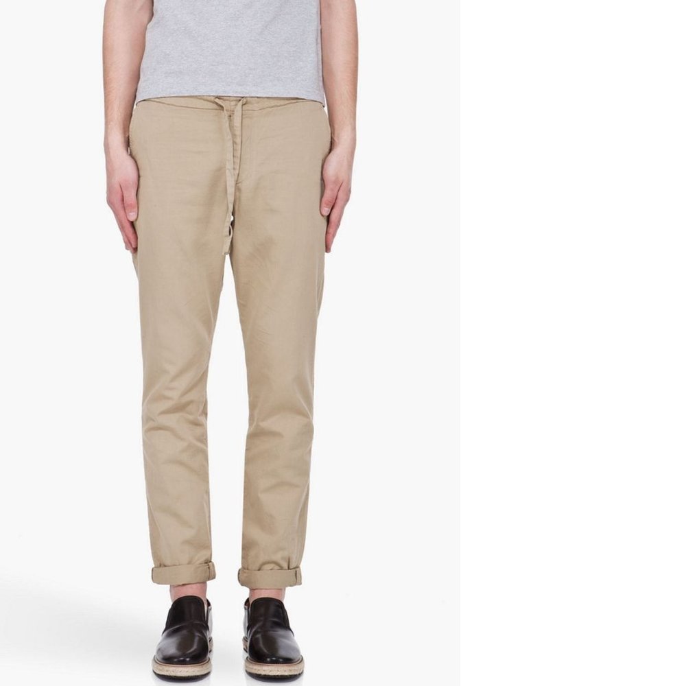 Surface to Air Belmont Trousers Chino Khaki 100% Cotton Made in Italy M 32-38x31